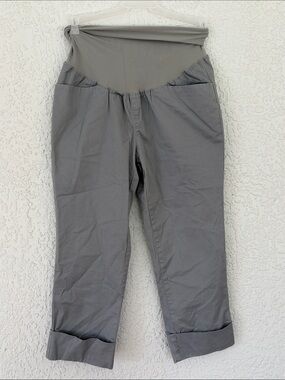 duo Maternity Light Gray Stretch Maternity pants size M